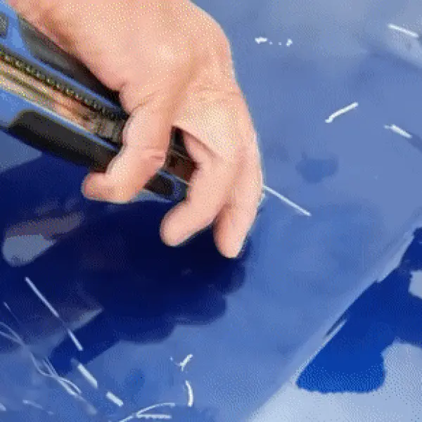 gif of man using CarScratcher Pencil